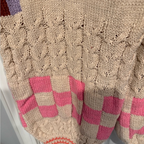 POL Granny Square Chenille Sweater Relaxed Fit Pants NWOT Sold - Picture 7 of 8